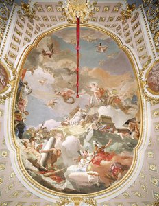 Espanjan monarkian apoteoosi tekijältä Giovanni Battista Tiepolo