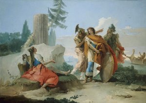 Rinaldon hylkäämä Armida, 1742-45 tekijältä Giovanni Battista Tiepolo