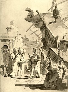 Kaupungin antautuminen, 1700-luvun puoliväli, 1928 tekijältä Giovanni Battista Tiepolo