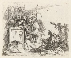 Death Giving Audience, Vari capricci (Various Capriccios) tekijältä Giovanni Battista Tiepolo