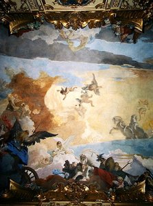 Yksityiskohta Auringon kurssista, 1740 tekijältä Giovanni Battista Tiepolo