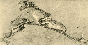 Nainen Faun, c1761, 1928 tekijältä Giovanni Battista Tiepolo
