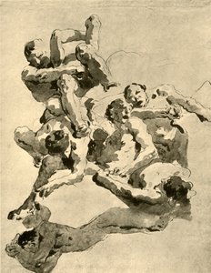 Jättiläisten taistelut, 1700-luvun puoliväli, 1928 tekijältä Giovanni Battista Tiepolo