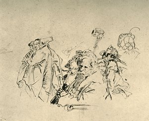 Itämaisten ryhmä, 1700-luvun puoliväli, 1928 tekijältä Giovanni Battista Tiepolo