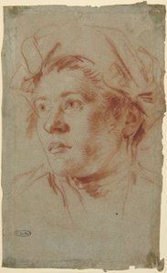 Hattupäisen nuorukaisen pää tekijältä Giovanni Battista Tiepolo