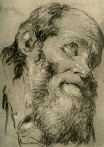 Vanhan miehen pää, 1755, 1928 tekijältä Giovanni Battista Tiepolo