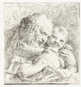 Pyhä Joosef Kristuksen lapsen kanssa tekijältä Giovanni Battista Tiepolo