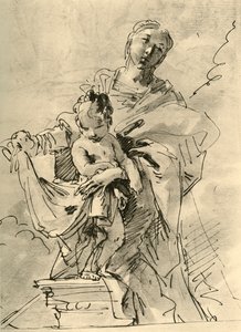 Madonna ja lapsi, 1700-luvun puoliväli, 1928 tekijältä Giovanni Battista Tiepolo