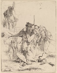 Taikuri ja muut koskien käärmettä tekijältä Giovanni Battista Tiepolo