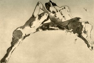 Mies ja nainen, 1700-luvun puoliväli, 1928 tekijältä Giovanni Battista Tiepolo