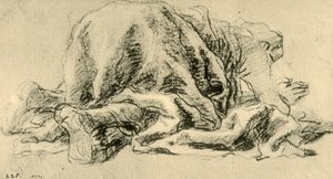 Mies kumartunut rukouksessa, 1765-1770, 1928 tekijältä Giovanni Battista Tiepolo