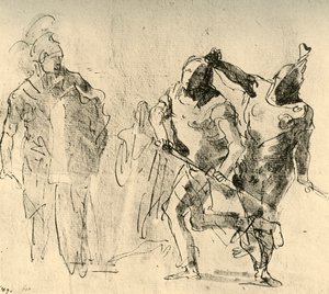 Minerva tarkistaa Akhilleuksen vihan, c1757, 1928 tekijältä Giovanni Battista Tiepolo
