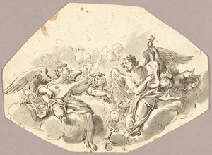 Muusikko enkelit tekijältä Giovanni Battista Tiepolo