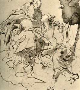 Vanha mies ja nuori nainen, 1761, 1928 tekijältä Giovanni Battista Tiepolo