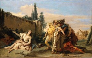 Rinaldon jäähyväiset Armidalle tekijältä Giovanni Battista Tiepolo