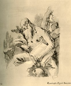 St. Jerome, 1700-luvun puoliväli, 1928 tekijältä Giovanni Battista Tiepolo