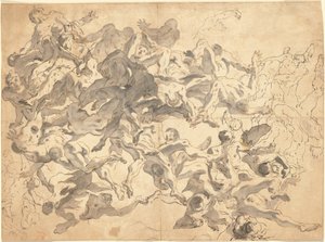 Kapinallisten enkelien kaatuminen tekijältä Giovanni Battista Tiepolo