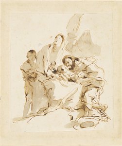 Pyhä perhe tekijältä Giovanni Battista Tiepolo