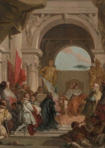 Piispa Haroldin virkaan asettaminen Frankenin herttuaksi, n. 1751-52. tekijältä Giovanni Battista Tiepolo