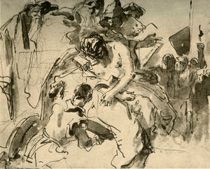 Iphigenian uhri, c1757, 1928 tekijältä Giovanni Battista Tiepolo