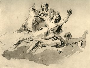 Kolme naista, 1700-luvun puoliväli, 1928 tekijältä Giovanni Battista Tiepolo