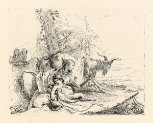 Vari Capricci, ennen vuotta 1750 tekijältä Giovanni Battista Tiepolo