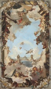 Espanjan monarkian varallisuus ja edut Kaarle III:n alaisuudessa, 1762. tekijältä Giovanni Battista Tiepolo