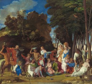 Jumalien juhla. 1514/29 tekijältä Giovanni Bellini
