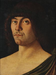 Italian: Ritratto di un umanista - Portrait of a Poet Laureate The Poet Raffaele Zovenzoni (Runoilija Raffaele Zovenzoni) tekijältä Giovanni Bellini