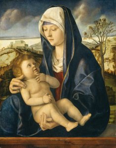 Madonna ja lapsi maisemassa, n. 14901500. tekijältä Giovanni Bellini