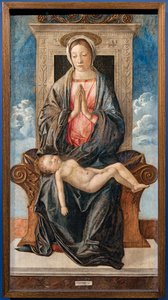 Madonna nukkuvan vauvan kanssa, kirjoittanut Giovanni bellini, n. 1470. tekijältä Giovanni Bellini