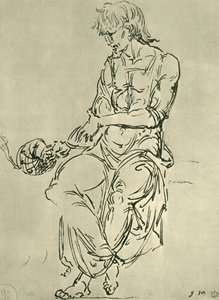 Istuva mies tähtitieteellisellä instrumentilla, 1400-luvun loppu, 1943. tekijältä Giovanni Bellini
