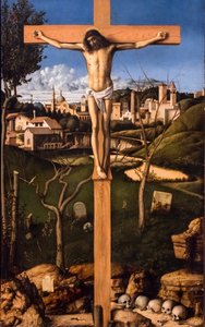 Ristiinnaulitseminen, noin 1490-1505 (öljy puulle). tekijältä Giovanni Bellini