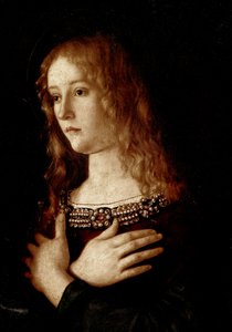 Neitsyt ja lapsi Pyhän Katariinan Aleksandrialaisen ja Pyhän Maria Magdaleenan kanssa tekijältä Giovanni Bellini