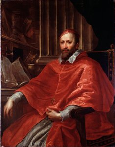 Italian kardinaali Ottaviano Raggin muotokuva (öljy kankaalle tekijältä Giovanni Benedetto Castiglione