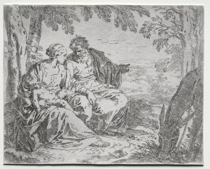Lepää lennolla Egyptiin tekijältä Giovanni Benedetto Castiglione