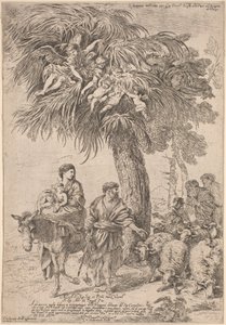 Lento Egyptiin tekijältä Giovanni Benedetto Castiglione
