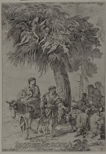 Lento Egyptiin tekijältä Giovanni Benedetto Castiglione