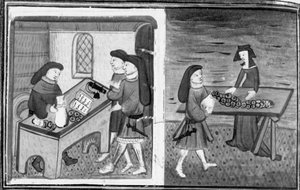 Decameron, Guasparruolo lainaa rahaa Gulfardolle; Gulfardo antaa rahat Ambrogialle. Kahdeksas päivä, uutinen 1 tekijältä Giovanni Boccaccio