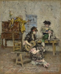 Kitaristi, 1872 tekijältä Giovanni Boldini
