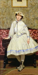 Alaide pukeutunut valkoiseen tekijältä Giovanni Boldini