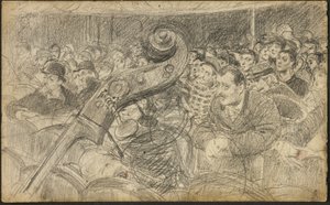 Yleisö pariisilaisessa teatterissa II tekijältä Giovanni Boldini
