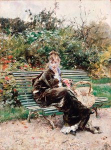 Hyde park (öljy kankaalle tekijältä Giovanni Boldini