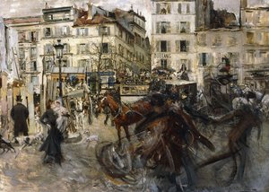 Place Pigalle, 1874 tekijältä Giovanni Boldini