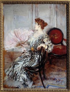 Oopperan tanssija Madame Torrin muotokuva. Giovanni Boldinin maalaus tekijältä Giovanni Boldini