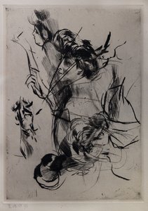 Nuoren naisen muotokuva hahmoineen tekijältä Giovanni Boldini