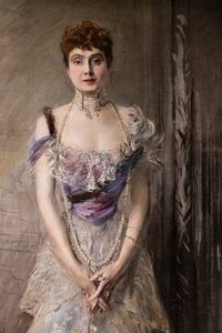 Espanjan prinsessa Eulalia, yksityiskohta tekijältä Giovanni Boldini