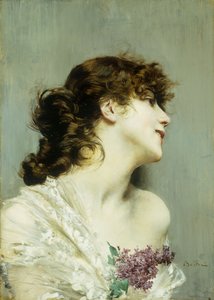 Nuoren naisen profiili, tekijältä Giovanni Boldini