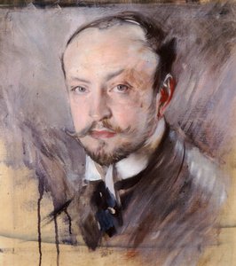 Omakuva, Giovanni Boldinin (1842-1931) omakuva edestä, öljy kankaalle tekijältä Giovanni Boldini