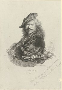 Rembrandt Harmenszin muotokuva. Reinistä tekijältä Giovanni Caramelli